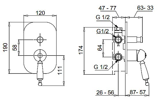 Смеситель Migliore Cucina Oxford ML.OXF-6372 хром купить в интернет-магазине сантехники Sanbest