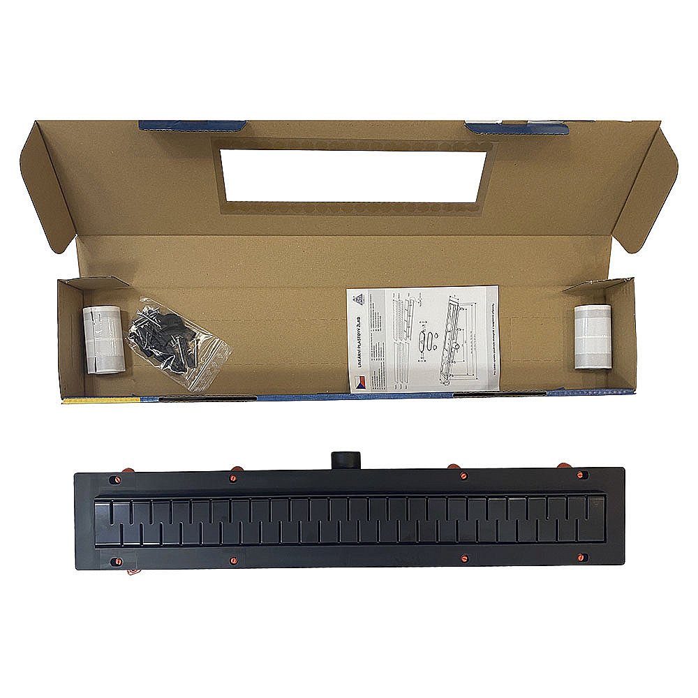 Душевой лоток Veconi Medium V750MB 75 черный матовый купить в интернет-магазине Sanbest