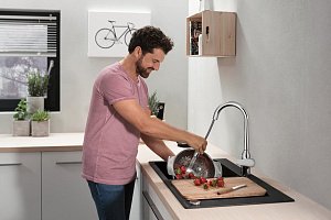 Смеситель для кухни Hansgrohe Focus M42 220 71820800 купить в интернет-магазине сантехники Sanbest