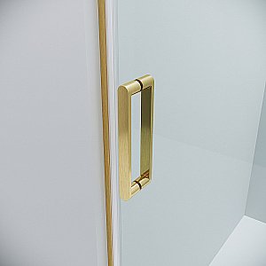 Душевая дверь Grossman Classic 110 100.K33.04.110.32.00 стекло прозрачное/профиль золото сатин купить в интернет-магазине Sanbest