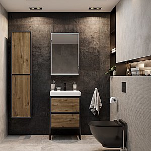 Унитаз подвесной Bien HARMONY HRKA052N5VP0B7000 черный матовый, с крышкой микролифт, безободковый купить в интернет-магазине Sanbest