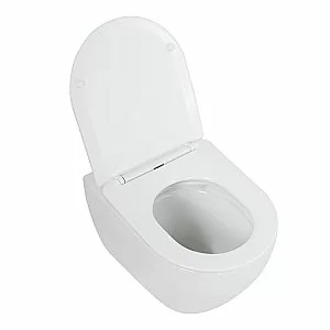 Унитаз подвесной CEZARES STYLUS-TOR безободковый, с крышкой микролифт, с инсталляцией и белой кнопкой, слив-торнадо купить в интернет-магазине Sanbest