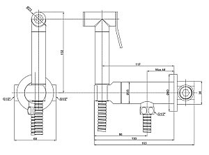 Гигиенический душ ALMAes Agata AL-877 Белый купить в интернет-магазине сантехники Sanbest