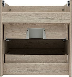 Тумба с раковиной Aquanet Нота New 334197 60 дуб светлый для ванной в интернет-магазине Sanbest