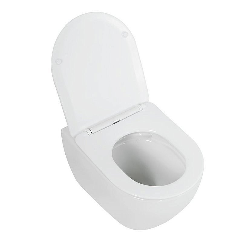 Унитаз подвесной CEZARES STYLUS-TOR безободковый, с крышкой микролифт, с инсталляцией и белой кнопкой, слив-торнадо купить в интернет-магазине Sanbest