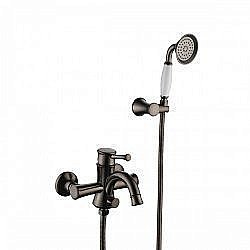 Смеситель для ванны Lemark Peretto LM6302RB Черный кофе купить в интернет-магазине сантехники Sanbest