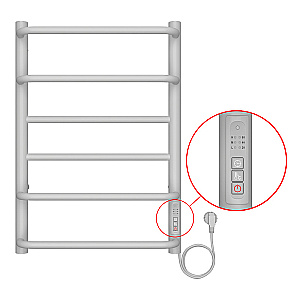 Полотенцесушитель электрический Azario MILAN П6 400х600 AZ90846 хром купить в интернет-магазине сантехники Sanbest