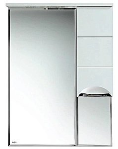 Зеркало со шкафом Misty Петра 75 П-Пет04075-011СвП белый в ванную от интернет-магазине сантехники Sanbest