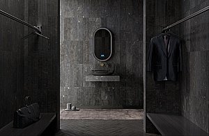 Раковина накладная ABBER Karbon AK2041 60 черная купить в интернет-магазине Sanbest