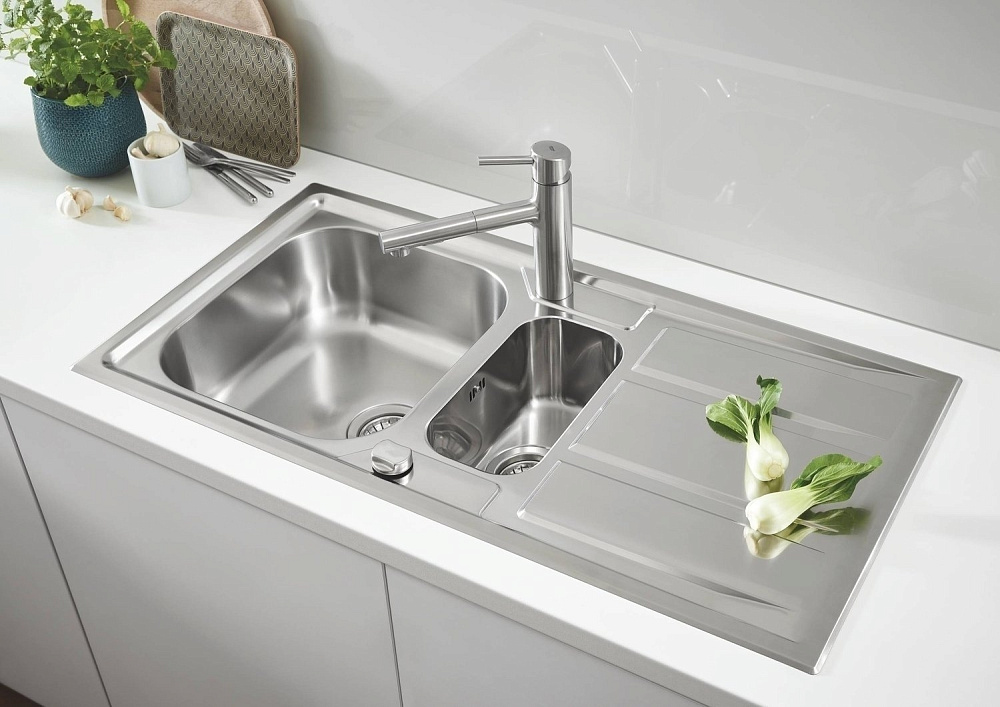 Мойка для кухни Grohe K400+ Stainless Steel 31569SD0 купить в интернет-магазине сантехники Sanbest