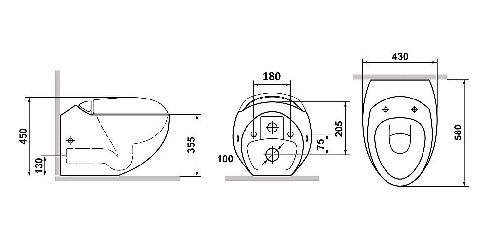 Унитаз подвесной Laguraty 0010 с крышкой микролифт купить в интернет-магазине Sanbest