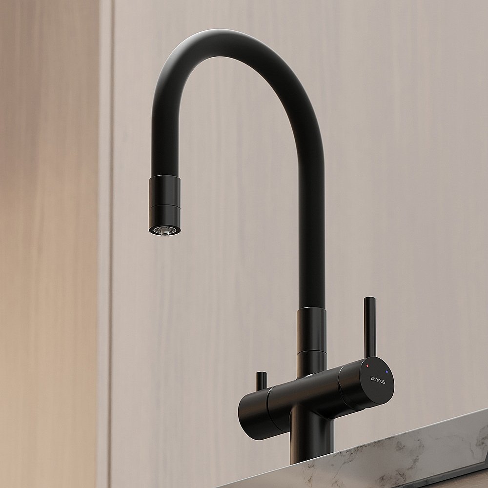 Смеситель для кухни Sancos Lucia SC4004MB черный матовый купить в интернет-магазине сантехники Sanbest