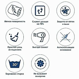 Коврик для ванной WasserKRAFT Wern BM-2554 купить в интернет-магазине сантехники Sanbest