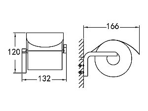 Держатель туалетной бумаги Cezares Ultima CZR-F-8935 купить в интернет-магазине сантехники Sanbest