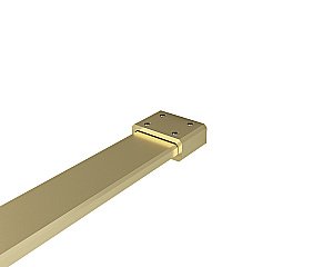 Душевое ограждение Vincea Walk-In 100 VSW-7HS100GWG стекло ламинированное с золотыми нитями/профиль брашированное золото купить в интернет-магазине Sanbest