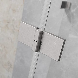 Душевая дверь Radaway Essenza 8 Brushed Nickel DWJ 80 L стекло прозрачное/профиль брашированный никель купить в интернет-магазине Sanbest