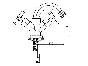 Смеситель для биде GPD Nino BDB05 купить в интернет-магазине сантехники Sanbest