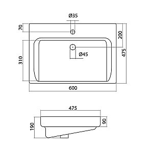 Тумба с раковиной Акватон Ронда 60 дуб сомерсет для ванной в интернет-магазине Sanbest