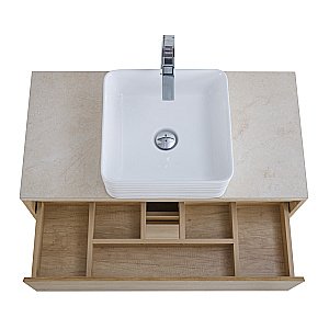 Тумба с раковиной и столешницей BelBagno KRAFT 80 Rovere Nebrasca Nature для ванной в интернет-магазине Sanbest