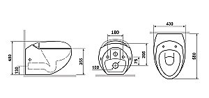 Унитаз подвесной Laguraty 0010 с крышкой микролифт купить в интернет-магазине Sanbest