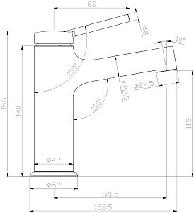 Смеситель для раковины Lemark Minima LM3806C купить в интернет-магазине сантехники Sanbest