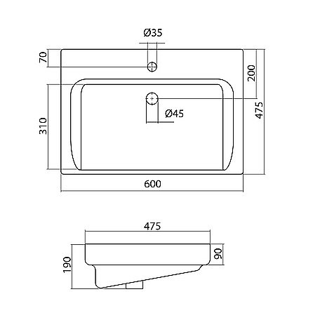 Тумба с раковиной Акватон Ронда 60 дуб сомерсет для ванной в интернет-магазине Sanbest