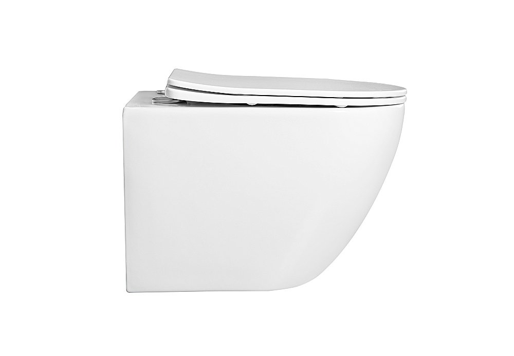 Унитаз подвесной Aquatek Европа AQ1900T-00 белый, с крышкой микролифт, безободковый, слив-торнадо купить в интернет-магазине Sanbest