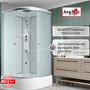 Душевая кабина AvaCan C Серия C3010 100х100 стандартная купить в интернет-магазине Sanbest