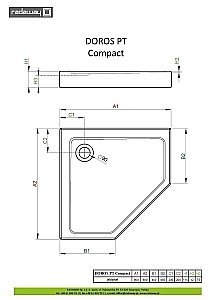 Душевой поддон Radaway Doros PT Compact SDRPTP9090-05 90x90 белый купить в интернет-магазине Sanbest