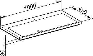 Раковина Keuco Royal Reflex 100 34071311001 белая купить в интернет-магазине Sanbest