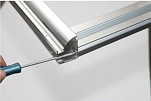 Душевая дверь Aquanet Alfa NAA6121 160 стекло прозрачное/профиль хром купить в интернет-магазине Sanbest