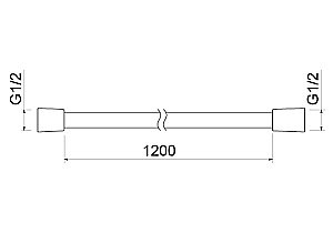 Душевой шланг Aquatek AQ2104BG 120 см золото шлифованное купить в интернет-магазине сантехники Sanbest