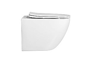 Унитаз подвесной Aquatek Европа AQ1900T-00 белый, с крышкой микролифт, безободковый, слив-торнадо купить в интернет-магазине Sanbest