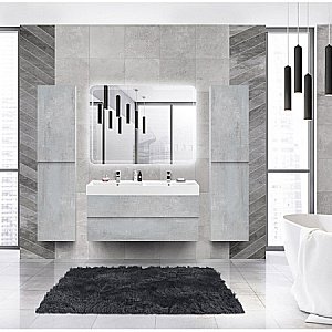 Тумба с раковиной Cezares Molveno 46 120 Beton для ванной в интернет-магазине Sanbest