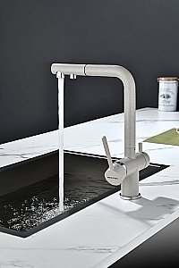 Смеситель для кухни Paulmark Serpentine Se213222-BE бежевый купить в интернет-магазине сантехники Sanbest