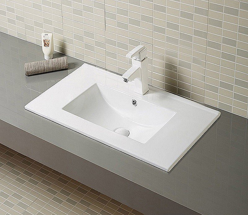 Раковина Ceramalux N 75 9075Е белая купить в интернет-магазине Sanbest