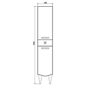 Пенал Comforty Монако 40 для ванной в интернет-магазине сантехники Sanbest