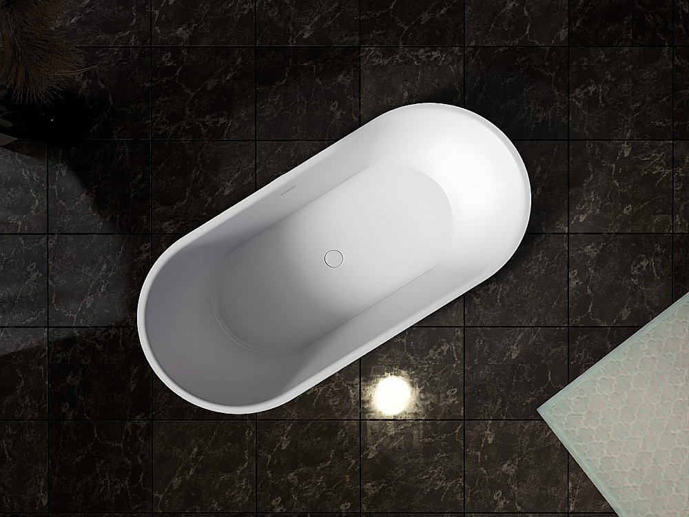 Ванна Abber Stein 170x80 AS9650 белая матовая купить в интернет-магазине Sanbest