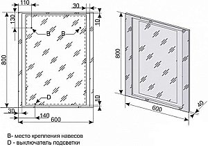 Зеркало Style Line Прованс 60 в ванную от интернет-магазине сантехники Sanbest