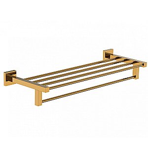 Полотенцедержатель с полкой WONZON & WOGHAND POLO, Темное золото (WW-8981-DG) купить в интернет-магазине сантехники Sanbest