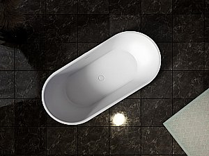 Ванна Abber Stein 170x80 AS9650 белая матовая купить в интернет-магазине Sanbest