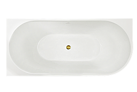 Акриловая ванна Royal Bath RIVA RB610312-GD 180х80 белый купить в интернет-магазине Sanbest
