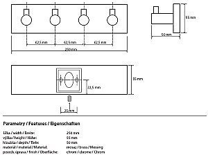 Крючок Bemeta Beta 132405212 купить в интернет-магазине сантехники Sanbest