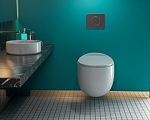 Унитаз Art&Max FORLI AM020CHR/SC белый, с крышкой микролифт, безободковый купить в интернет-магазине Sanbest