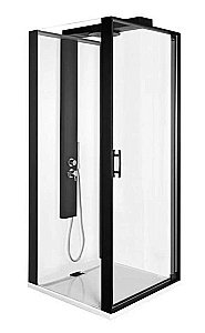 Душевой уголок Vitra ZEST 90x90 черный/прозрачный купить в интернет-магазине Sanbest
