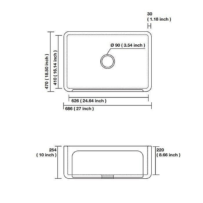Кухонная мойка Kerasan Hannah Yorkshire 542001 купить в интернет-магазине сантехники Sanbest
