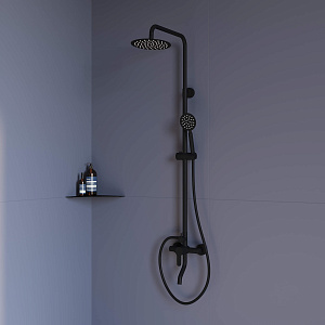 Душевая стойка RGW Shower Panels SP-24-B Черный купить в интернет-магазине сантехники Sanbest