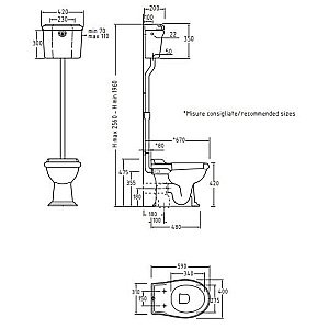 Унитаз Migliore Impero 30356 белый/хром купить в интернет-магазине Sanbest