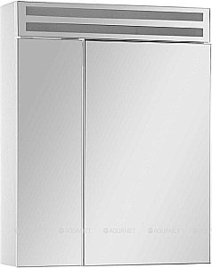 Зеркальный шкаф De Aqua Эколь 185083 60 белый купить в интернет-магазине сантехники Sanbest