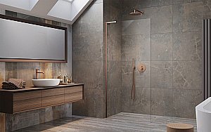 Душевое ограждение Radaway Modo SL Brushed Copper II 90 стекло прозрачное/профиль брашированная медь купить в интернет-магазине Sanbest